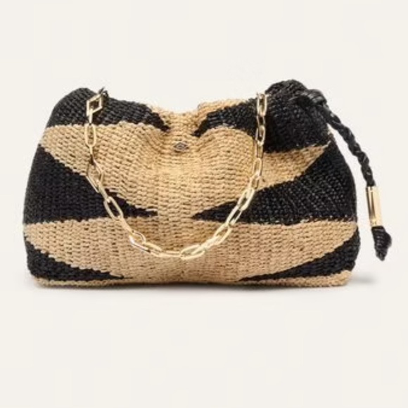 June Raffia Black and Tan Bag BA&SH - Picture 11 of 11